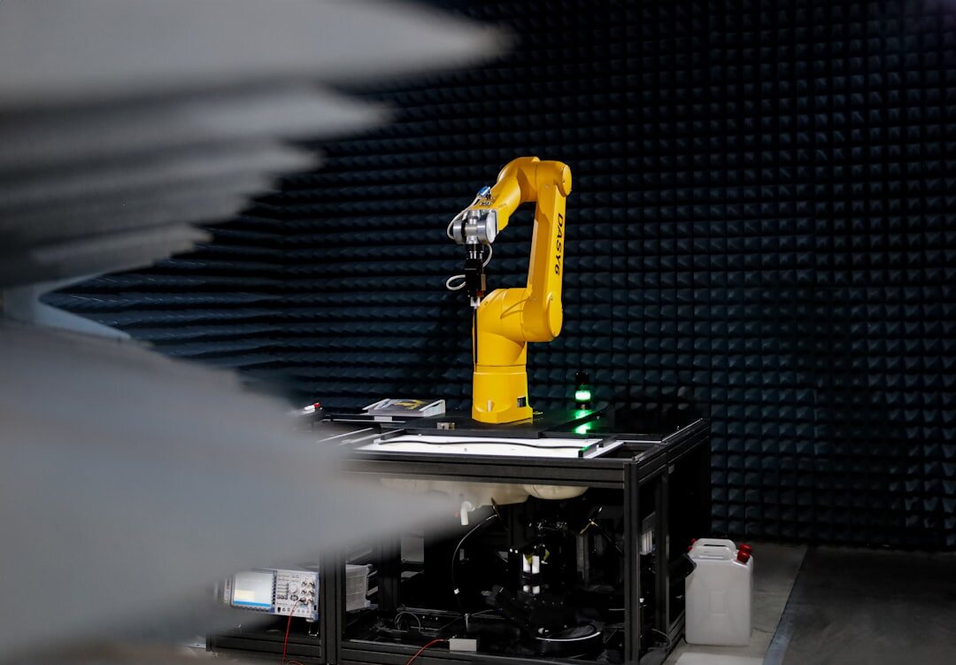 Advanced robotic arm in industrial manufacturing automation